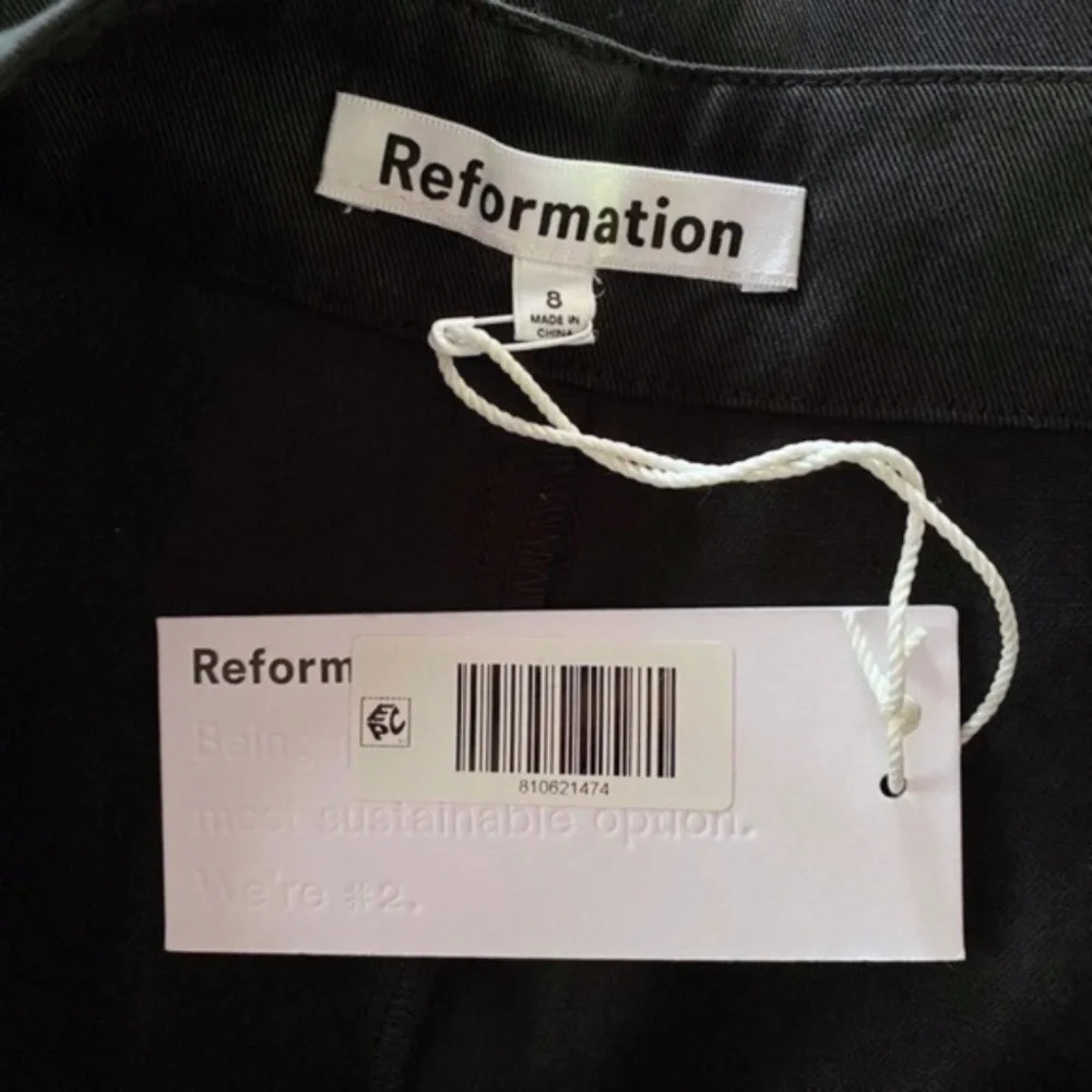 NEW Reformation Cairo Mid Rise Maxi Skirt Black 8